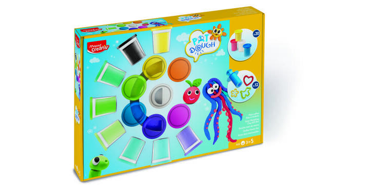 Creativ Kit de pâte à modeler, 32 pièces, maxi coffret