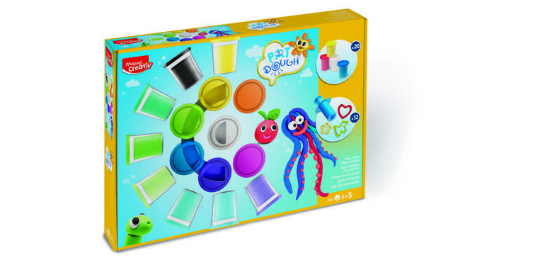 Creativ Kit de pâte à modeler, 32 pièces, maxi coffret
