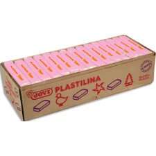 Plastilina, boîte de 15 x 350 grammes de pâte à modeler végétale couleur rose