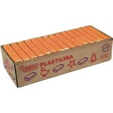 Plastilina, boîte de 15 x 350 grammes de pâte à modeler végétale couleur orange