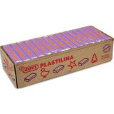Plastilina, boîte de 15 x 350 grammes de pâte à modeler végétale couleur violette