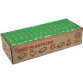 Plastilina, boîte de 15 x 350 grammes de pâte à modeler végétale couleur vert