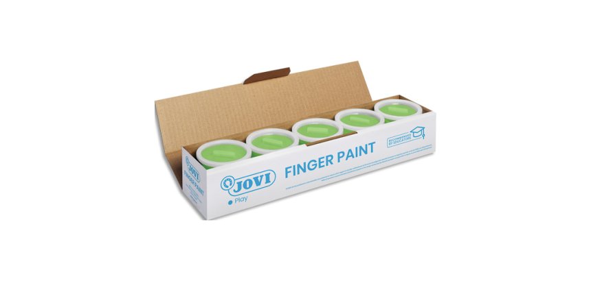 Bouteille de 500 ml de gouache au doigt couleur vert