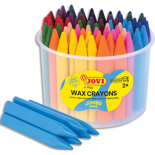 Schoolpack de 40 crayons à la cire incassables + 2 tailles crayons Bébé