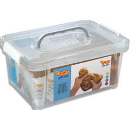 Air Dry, set de 7 sachets de pâte autodurcissante (5 blanc + 2 de terracotta + 20 accessoires)