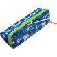 Trousse ouverture XXL, réversible et personnalisable. Polyester. Pixel Bleue