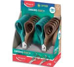 Ciseaux maped vivo plante lames acier anneaux en bois   gaucher 12cm