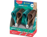 Ciseaux gauchers bouts ronds Maped Vivo Smiling Planet 12 cm - Pack de 6 en présentoir