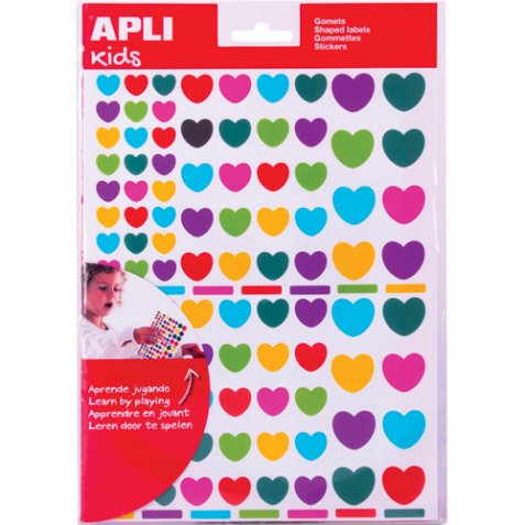 Gommettes 'Coeur', en sachet
