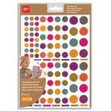 Gommettes 'Rond', kraft nature, en sachet