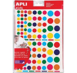 Gommette apli echenillees couleurs et formes assorties  6900 unites