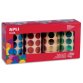 Boîte de 4 rouleaux de gommettes (5640 u) rondes 20mm, couleur assorties (bl, rge, vrt, jne)