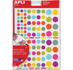 Gommette apli agipa funny peps pochette 20 feuilles 2080 unités