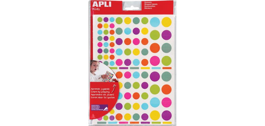 Gommette apli agipa funny peps pochette 20 feuilles 2080 unités