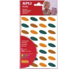 Gommettes feuilles d arbres apli kids pochette de 6 feuilles 384 unités