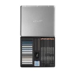 Boîte métal de 25 pièces GREY TONES