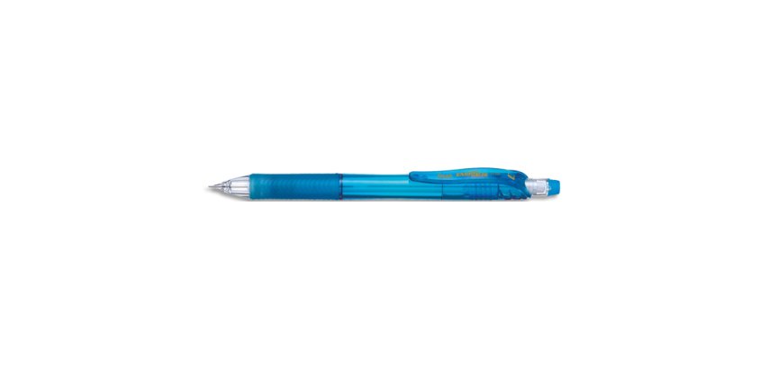 Porte-mines pentel energize canon fixe mine 0,7mm grip    caoutchouc gomme avec capuchoncorps coloris bleu translucide