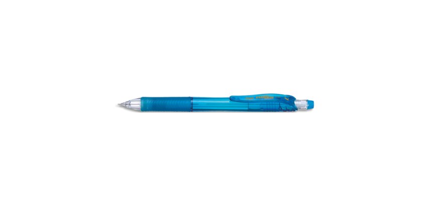 Porte-mines pentel energize canon fixe mine 0,7mm grip    caoutchouc gomme avec capuchoncorps coloris bleu translucide