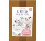 Kit bougies fleuries graine creative pour 12 eleves kit   complet