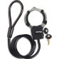 Street Cuff ™ Câble acier tressé 1m x Ø 8 mm avec menotte noir