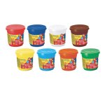 Pate a jouer be be giotto ingredients natruels matiere  vegetale 220g schoolpack 18   pots 8 coloris assortis