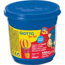 Pot de 220 grammes de pâte à jouer couleur bleu, livré par lot de 8