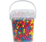 Perle bois ronde ocolor diametre 10mm coloris         assortis lot de 1100 perles