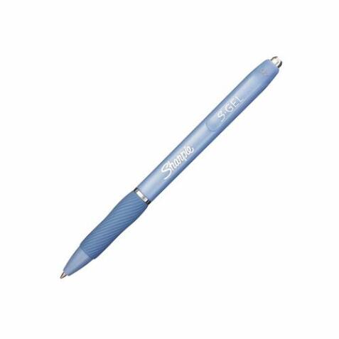 Présentoir de 4 boîtes de 12 Roller S.Gel Fashion. Encre gel bleue, pointe moyenne 0.7 mm.