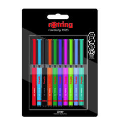Fineliner, largeur de tracé: 0,4 mm, blister de 10