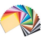 Lot de 25 feuilles de papier à dessin de couleur 185g, dimensions 50 x 65 cm, coloris jaune