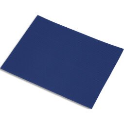 Lot de 5 feuilles de carton ondulé 328g, dimensions 50 x 70 cm, coloris bleu