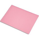 Lot de 5 feuilles de carton ondulé 328g, dimensions 50 x 70 cm, coloris rose