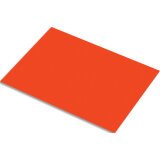 Lot de 10 feuilles de papier fluo 250g, dimensions 50 x 65 cm, coloris rouge