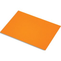 Lot de 10 feuilles de papier fluo 250g, dimensions 50 x 65 cm, coloris orange