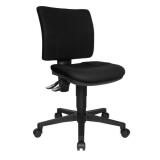 Fauteuil MAYA, contact permanent, dos carré, dimensions assise 46 x 45 cm, sans accoudoirs, noir