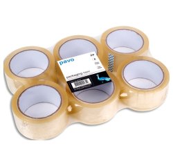 Ruban adhésif d'emballage, 50 mm x 66 m, PP