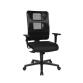 Chaise ARIANE, assise 35 kg/m3 avec accoudoirs, mécanisme synchrone, coloris noir