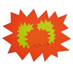 Etiquette symbole 'Eclatés', 160 x 240 mm