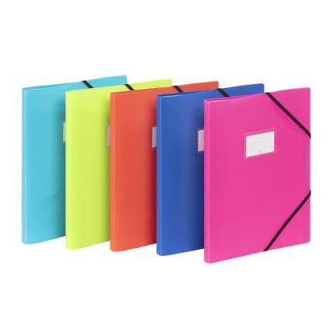 Porte vues 120 vues a4 bleu marine - bleu turquoise - vert - rouge - rose feel'easy