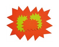 Etiquette symbole 'Eclatés', 240 x 320 mm