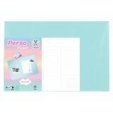 Sous-main 59x40 pvc vert pastel pvc perso personnalisation possible au recto
