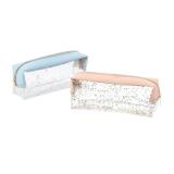 Trousses glow 21x8x6 bleu - rose