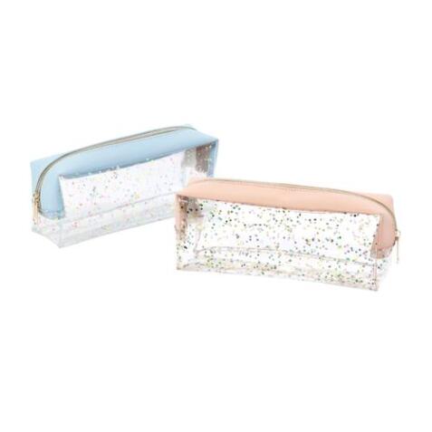 Trousses glow 21x8x6 bleu - rose
