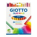 Etui carton 24 pastels à l'huile ø 11mm