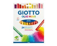 Etui pastels a l huile olio giotto forme ronde 67mm 24    unites coloris assortis