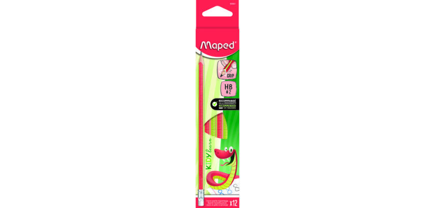 Crayon d'apprentissage Kidy learn, avec gomme, HB
