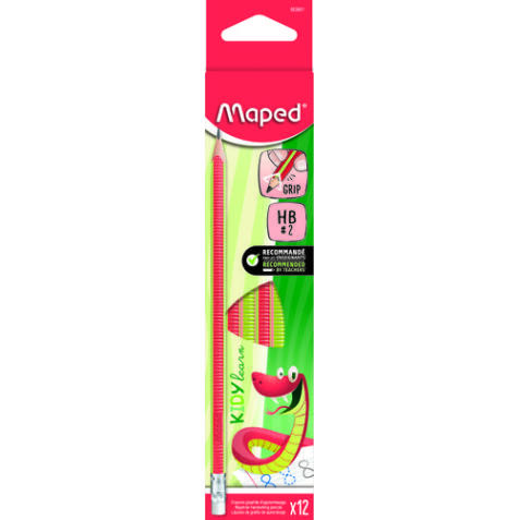 Crayon d'apprentissage Kidy learn, avec gomme, HB