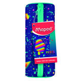 Trousse ronde PIXEL PARTY, bleu