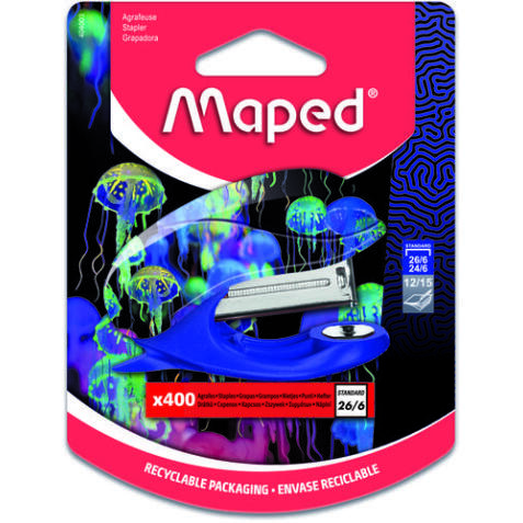 Mini agrafeuse DEEPSEA PARADISE, capacité: 15 feuilles