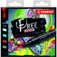 Etui carton x 5 marqueurs pointe large FREE acrylic T800C - Set 2 ''Bold''